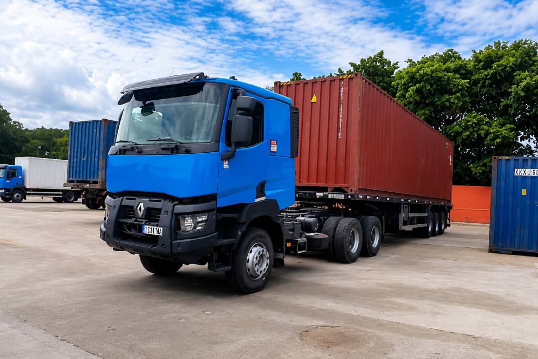 Camión para contenedores Tropicales JW para transporte de carga en Cuba